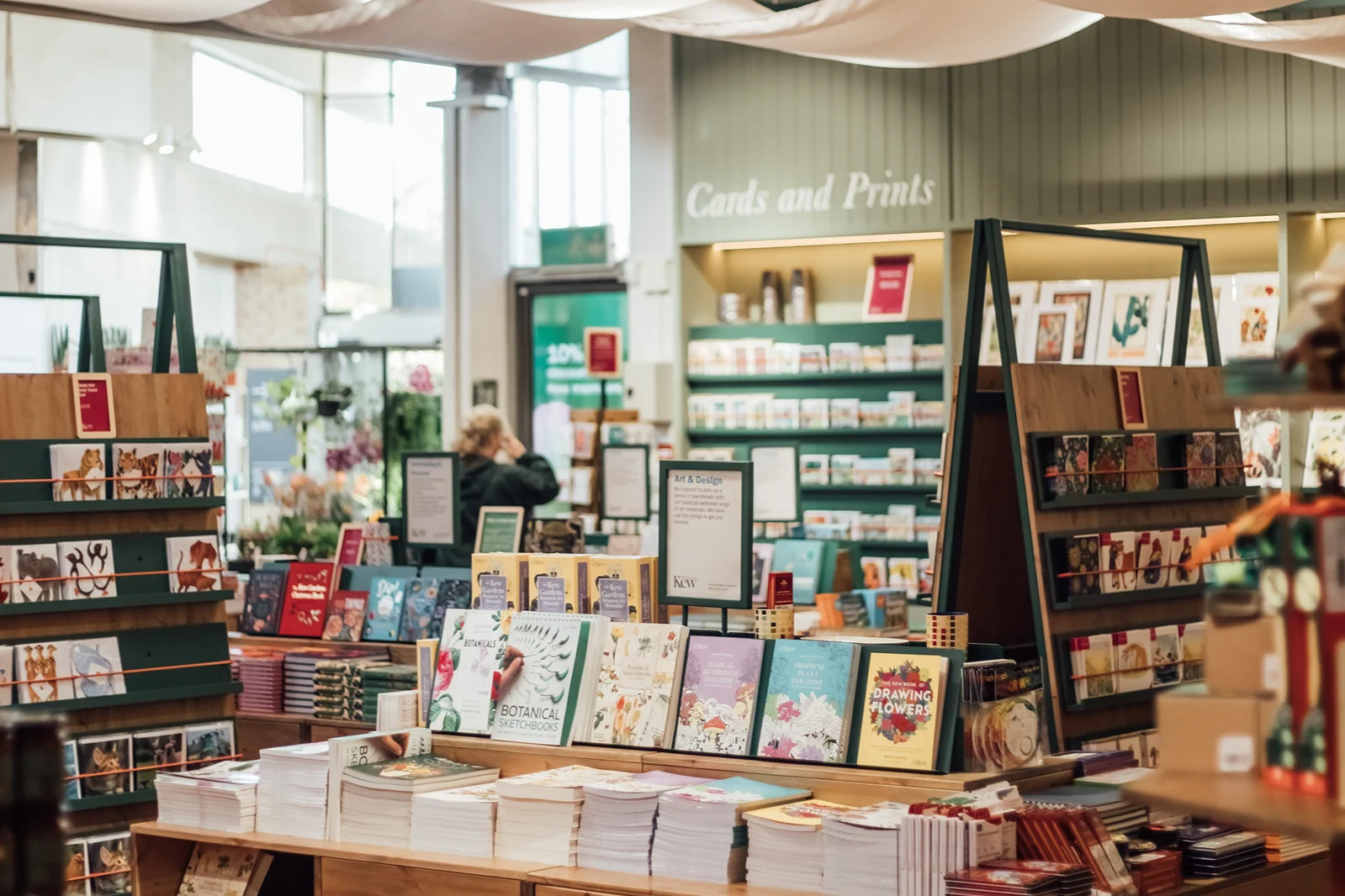 Thoughtful shop refresh encapsulates the natural calm of spacious gardens with millions of annual visitors